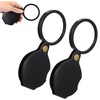 2 Pcs 20X Pocket Magnifying Glass, Rotating Folding Mini Magnifier