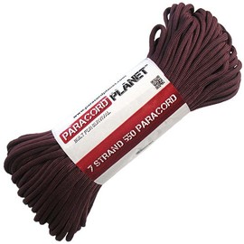Paracord Planet 50' 550lb Type III Burgundy Paracord