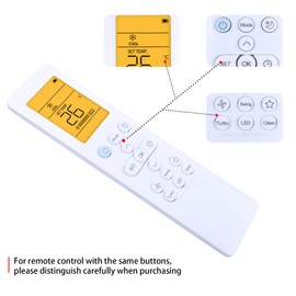 ZWP Replaced Remote Control for Cooper&Hunter Air Conditioner Sophia,MIA,Olivia and Astoria Series SEER2 CH-NY12MIA-115VO/I CH-NY06MIA115VO/I CH-NY09MIA-115VO/I CH-NY24MIA-230VO/I CH-NY18MIA-230VO/I