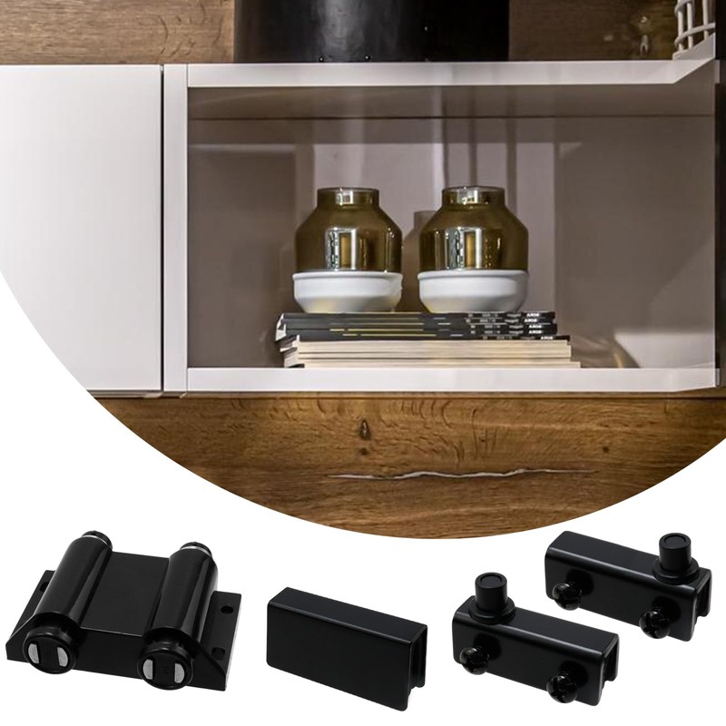 Antrader Stainless Steel Glass Door Pivot Hinge Double Head Magnetic