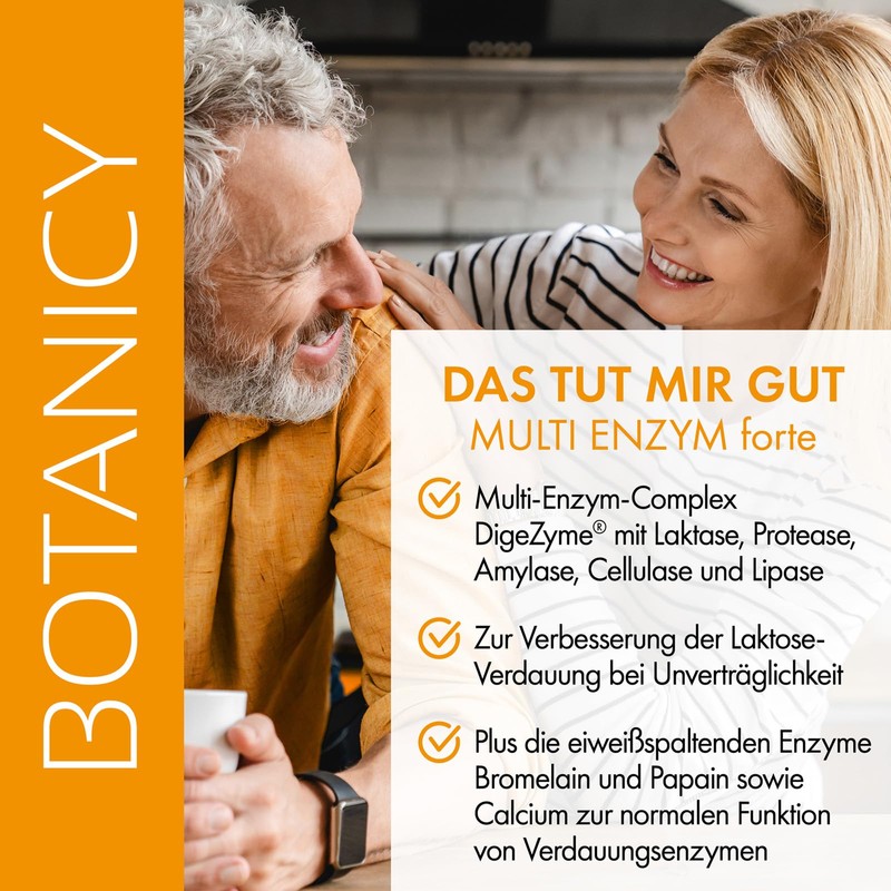 Multi Enzyme Digestive Enzymes for a Better Vedauung Forte with