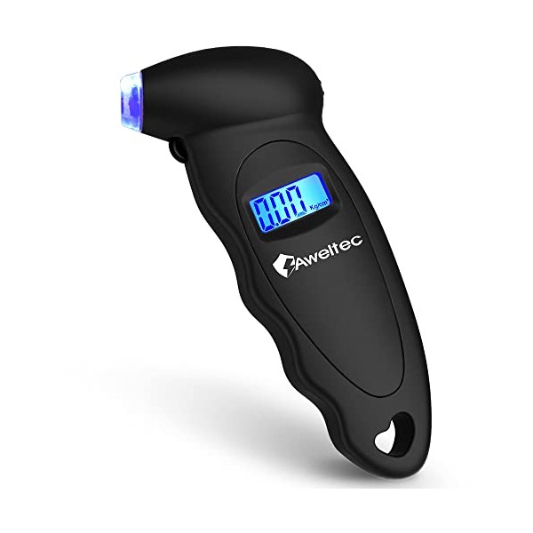 AWELTEC Digital Tire Pressure Gauge 150 PSI, 4 Settings, Tire