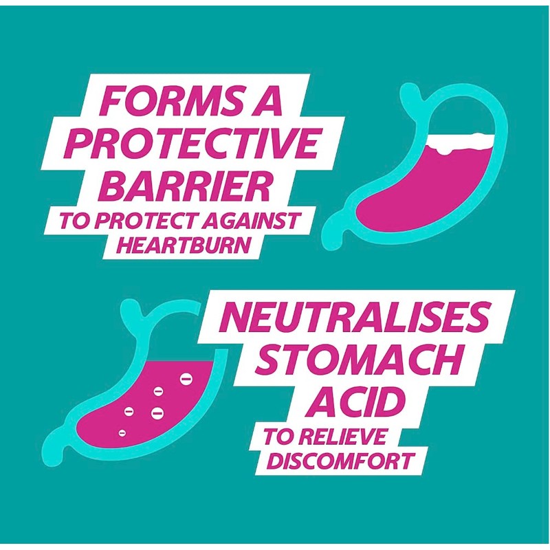 Gaviscon Double Action Heartburn & Indigestion Mint Flavour Sachets 24x10ml,