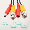 MECCANIXITY BNC Video Power Cable,60m/197ft All-in-One Security Camera Wire Cord