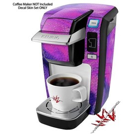 WraptorSkinz Decal Style Vinyl Skin compatible for Keurig K10 / K15 Mini Plus Coffee Makers Painting Purple Splash (COFFEE MAKER NOT INCLUDED)