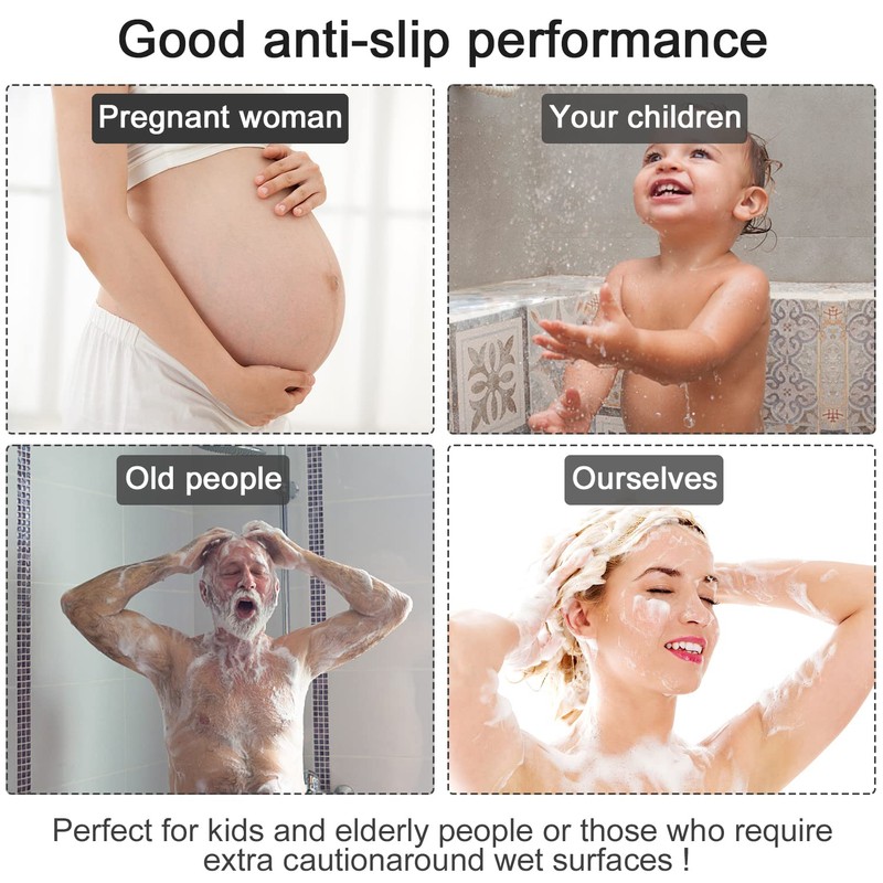 Corner Shower Mat 23.6" x 23.6"| Anti Mould Bath Anti-Slip