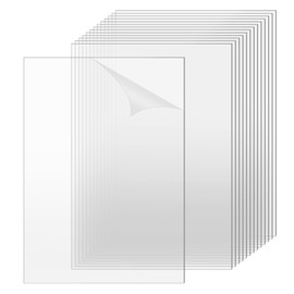TKOnline 15 PCS Plexiglass Sheets, 5" x 7" x 0.04 Clear PET Sheet Panels, Clear Acrylic Plastic Sheet for Picture Frame, Invitations, Poster Frames Plastic Board