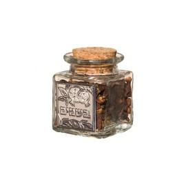 Glass Besamim Cloves Holder with Cork Cover (Metal)