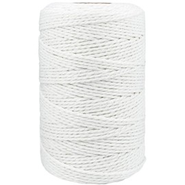 Butchers Twine String,500 Feet Natural Cotton Twine String Cooking Kitchen Twine for Crafts Roasting Gift Wrapping DIY Decoration Gardening Packing Materials,Natural White
