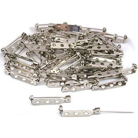 50 BAR Pins Brooches Jewelry Crafts 1" Pin Backs