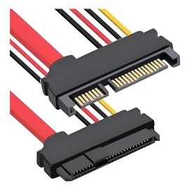 Cable De Extensión Sas A Sata,sff-8482 29 Pines A 22 Pines Rojo