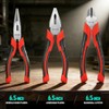 DNA Motoring Juego de Alicates 3 Piezas Linesman 6.5 Pulgadas