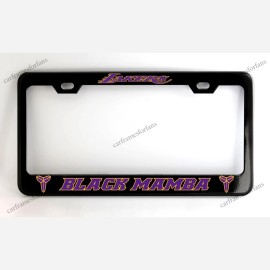 none Los Angeles Lakers Black Mamba Black License Plate Frame Powder Coated Metal