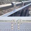 Globooluek Solar Panel Hooks Stainless Steel Solar Panel Holder Brackets