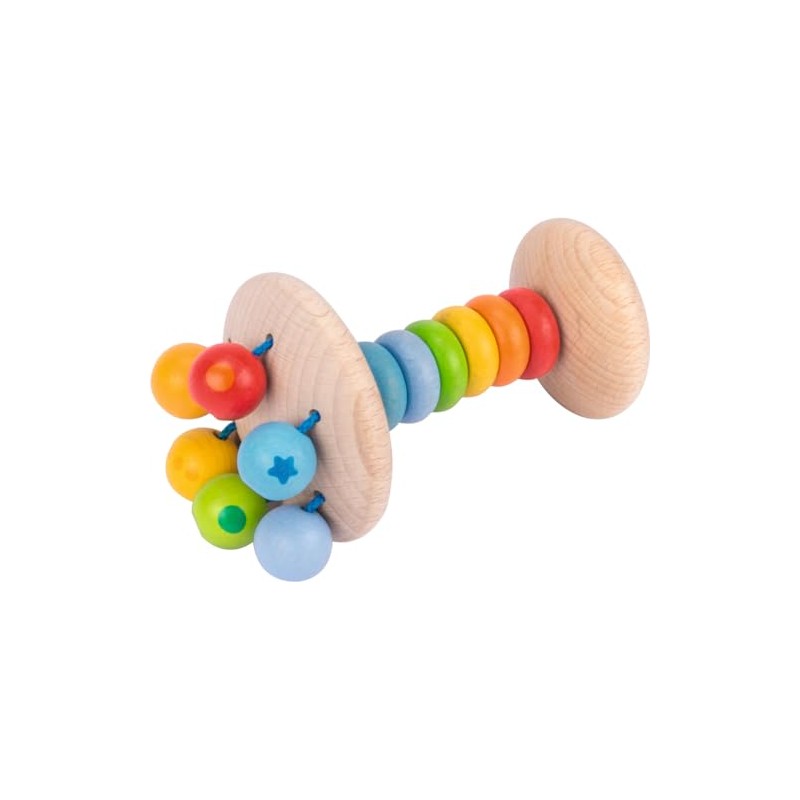 GF Elastic Handle Rattle Rainbow