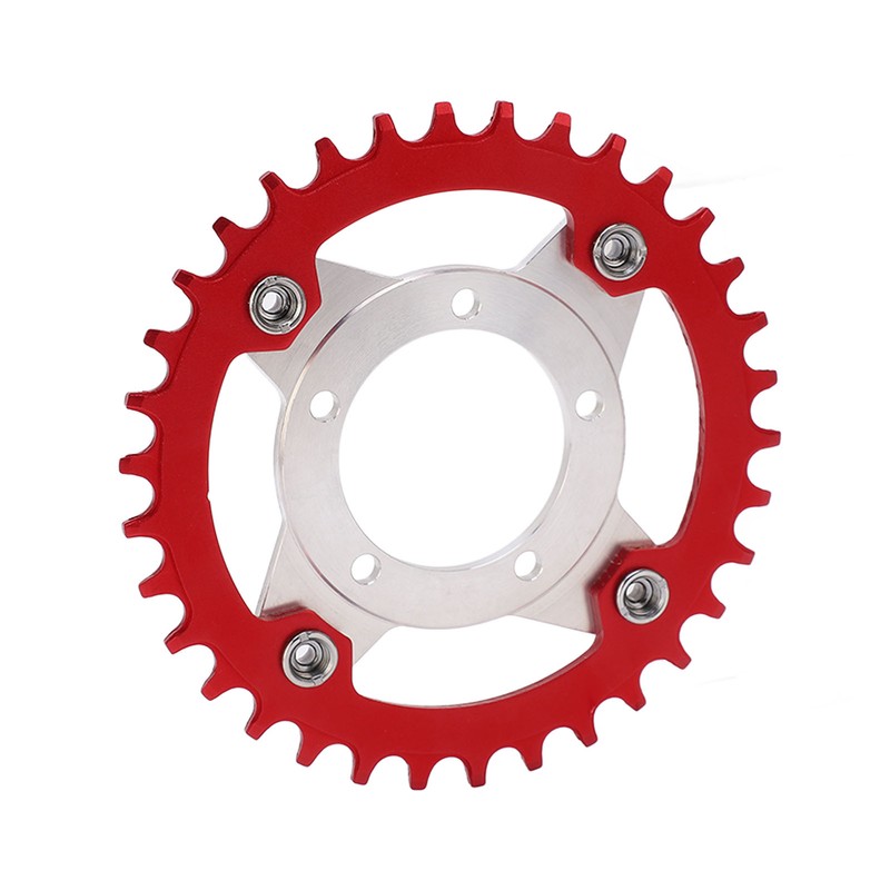 34T 104 BCD Electric Bike Chainring and Adapter for Bafang