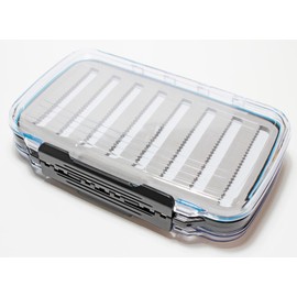 AXISCO Double Sided Clear Fly Box - L Slit Foam / DKL-SF