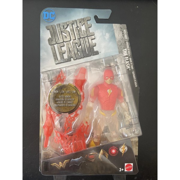 Mattel DC Justice League Movie The Flash Battle Armor 6"