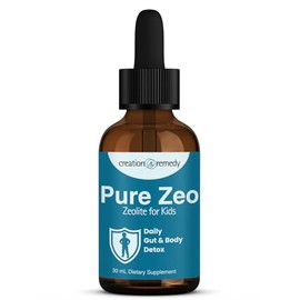 Creation Remedy Zeolite Formula – Liquid Supplement for Adults and Children | Natural Micronized Clinoptilolite (30 mL Dropper)