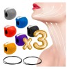Ejercitador Mandibular Pelota Silicona Cara Cuello Set 3pz F