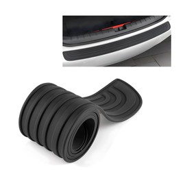 MUQIDA Car Rear Bumper Protector Guard, Anti-Scratch Self-Adhesive Trunk Door Entry Cover Strip, Automotive Non-Slip Anti-Colision Edge Bumper Protection Strip (Black, 40.94"×3.54")