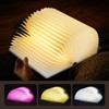QXMGCBOK Retro Folding Book Lamp,Novelty LED Night Light,Relief 3-Color Desk