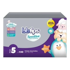 Pañales Etapa 5 Bbtips Sensitive 100 Pzas