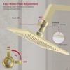 Water Flow Control Valve Brass Shut Off Valve,Brushed Brass Adjustable