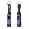 2-Pack 4-in-1 65W Keychain Charging Cables with Digital Power Display