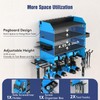 Heavy Duty Power Tool Organizer Wall Mount with Charging Station,