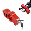 Quixotical Universal Motorcycle Lock with Key, Motorcycle Grip Brake Throttle