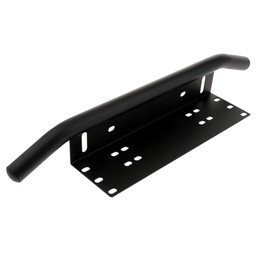 AUXTINGS 22.8 inch Aluminum Bull Bar Front Bumper License Plate Mount Bracket Holder for Offroad LED Light Bar,Black