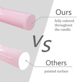 Gedengni Short Taper Candle Pink Candlesticks -7 Inches Spiral Tapered Candles Small Twisted Candlestick 2pcs Funky Candle Sticks for Dinner Holiday Wedding Party Women Gifts,2D-Pink