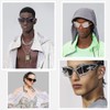 BAWUYI Cool Futuristic Y2K Sunglasses for Men Women Sports Wrap