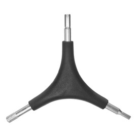 QUARKZMAN Y-Shaped 3-Way Key 4 mm 5 mm 6 mm Y-Type Hex Key Chrome-Plated Portable Bicycle Hex Key Torque for Cycling Repair Hardware Tools Black