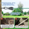 TooTaci 15ft Outdoor Clothesline Kit, 3/16" Green PVC Coated Wire