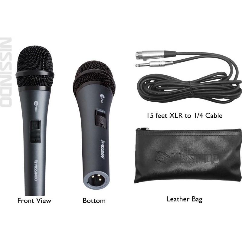 Nissindo DM-900 Wired Vocal Unidirectional Microphone with Cable