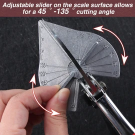 SPEEDWOX Multi Angle Miter Shear Cutter 45 Degree to 135 Degree Miter Cutter Hand Shear Trim Cutter Hand Tool Angle Cutter Tool for Wood Trim Miter Shears for Angular Cutting Molding for Plastic PVC