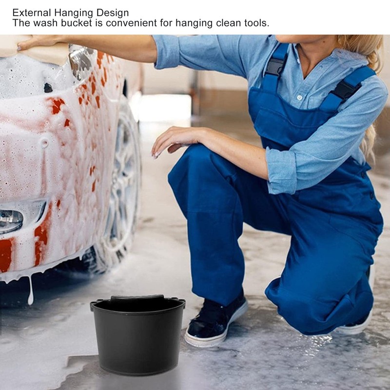 Car Wash Bucket Hanging Cleaning Bucket Multipurpose Professional Detailing Washing