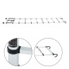 Gurdtopo 10.5 FT Collapsible Telescopic Extension Ladders Aluminum With Hooks