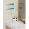 NiHome Wall Mount Acrylic Jewelry Organizer 2-Pack, Durable Sleek Rack