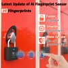 Eseesmart Fingerprint Locker Lock with Code, Combination Padlock Smart Fingerprint