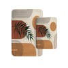Britimes Boho Mid Century Bathroom Rug Mat Set of 2,