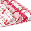 Cotrida 24 Sheets Cherry Fruit Scrapbook Paper, Pink Patterns Decorative