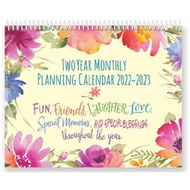 Everything Organzized Two Year Count Your Blessings Floral Friends Wall Calendar (2022-2023) New