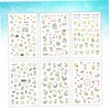 Baluue 3sets Nail Art Sticker Sticker Easter Bunny Manicure Decals