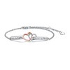 Sterling Silver Daughter Inspirational Adjustable Bracelet for Teen Girls