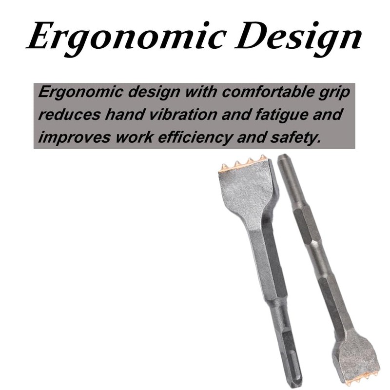 2 Pcs Plus Shank, 4 Tips Tuckpointing Mortar Raking Bit