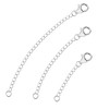 ALEXCRAFT Chain Extension Silver Anklet 925 Silver Pendant Chain Set
