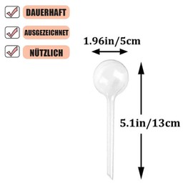 Norhogo Plant Watering Ball, Plastic Water Dispenser for Potted Plants, Automatic Watering Set, Watering Balls, Water Dispenser for Plants, Flowers, Pack of 6